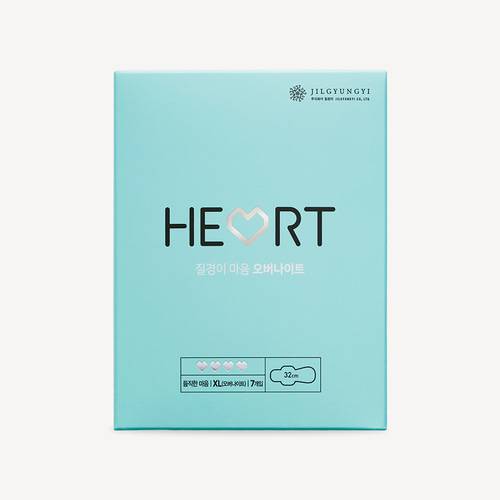 Heart Sanitary Pad Overnight